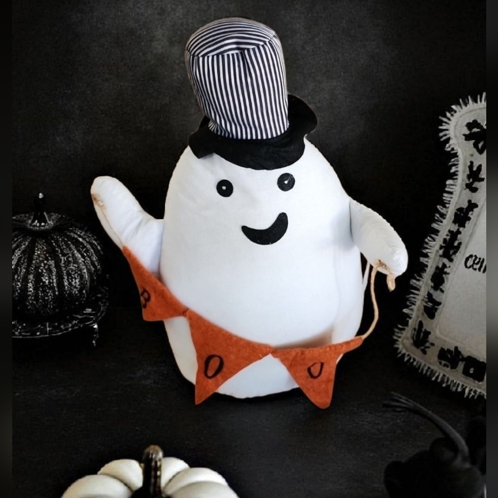 Halloween Boo Ghost Weighted Plush
